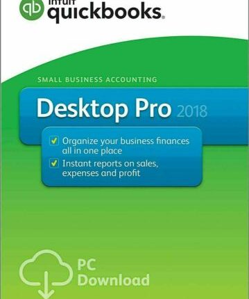 Intuit QuickBooks Desktop Pro 2018 US Lifetime (Windows) - 3 User