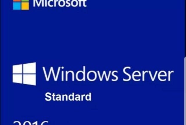 MICROSOFT WINDOWS SERVER 2016 STANDARD 64BIT 2 CPU, 16 Core