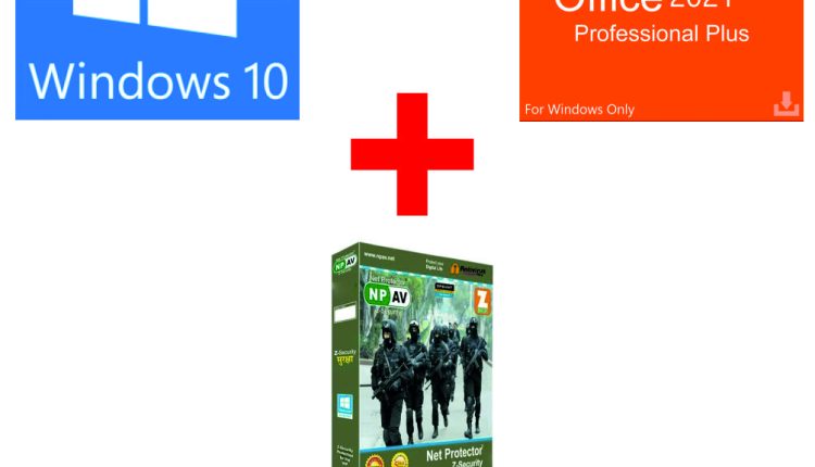 Super Saver 3-in-1 Combo | Win10Pro + Office 2021 Pro + Total Security Antivirus Premium | For windows - delivery within 24 Hrs